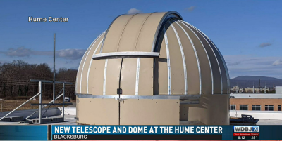 Hume Center acquires new telescope and dome for space science research