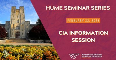 Hume Seminar Series: CIA Information Session