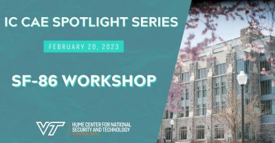 IC CAE Spotlight Series: SF-86 Workshop