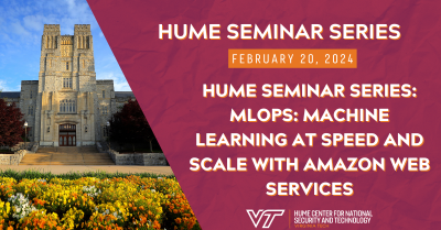 Hume Seminar Series: MLOps: Machine Learning at Speed and Scale with Amazon Web Services