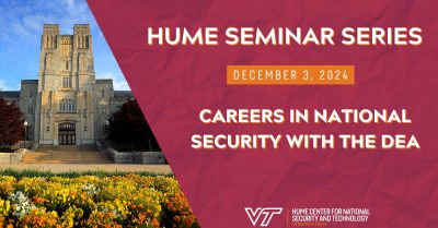 Hume Seminar Series: Careers in National Security with the DEA