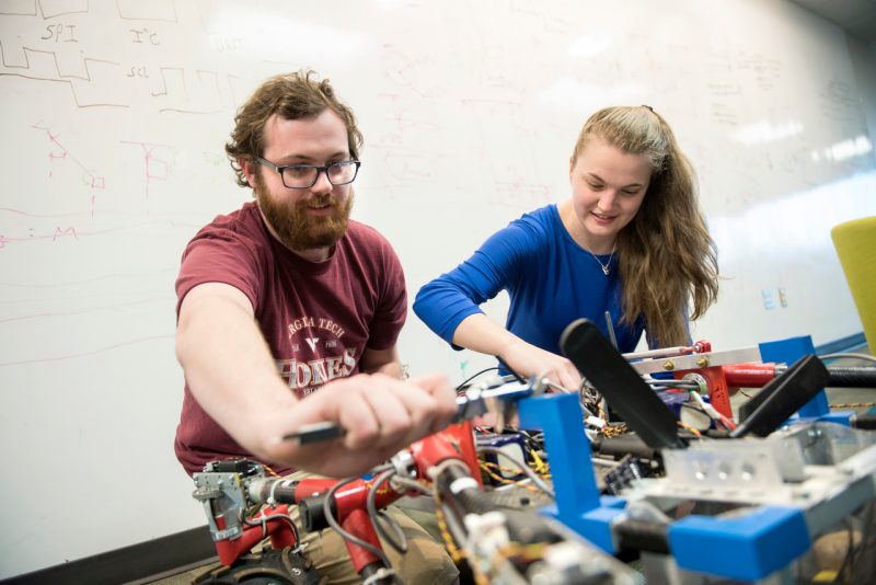 Graduate and undergraduate students at Space @VT, the Center for Space Science and Engineering Research.